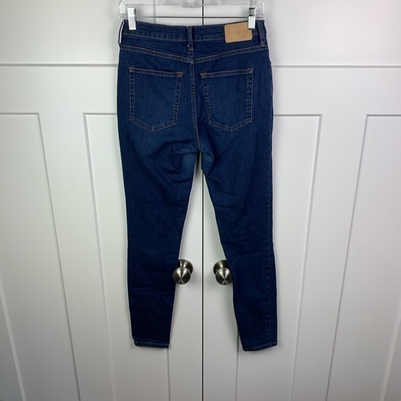 Everlane Size 28 TALL 28L Blue Skinny Stretch Mid Rise Jeans - Picture 4 of 6